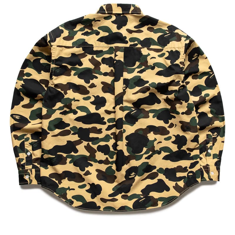 BAPE A Bathing Ape 1st Camo One Point L/S Shirt - Yellow