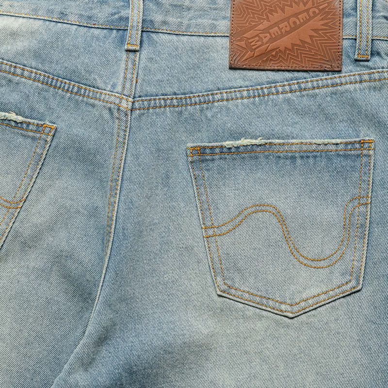 Ice Cream Balboa Jean Shorts - Blue Dream