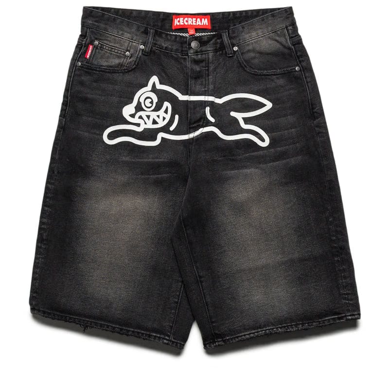 Ice Cream Breyer Jean Shorts - Black Fudge