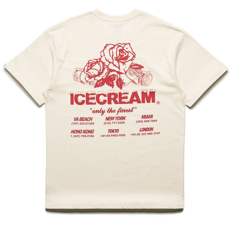 Ice Cream Rose Tee - Antique White