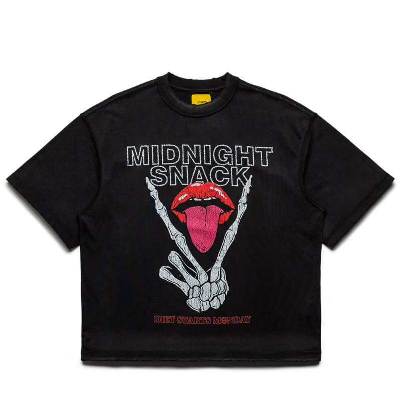 Diet Starts Monday Midnight Snack Tee - Vintage Black