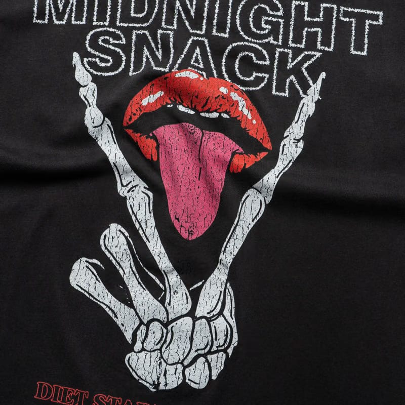 Diet Starts Monday Midnight Snack Tee - Vintage Black