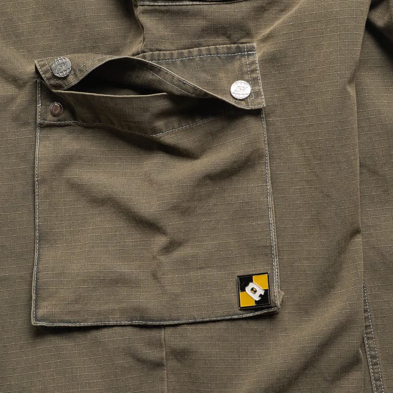 Diet Starts Monday Contrast Cargo Pants - Military Olive