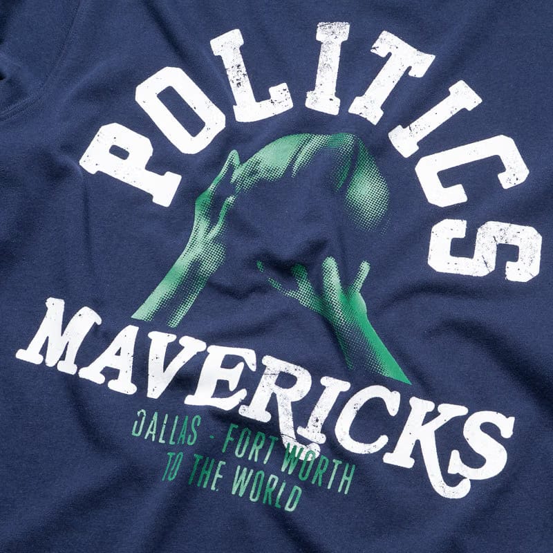 Mitchell & Ness Politics x Dallas Mavericks x Mitchell & Ness L/S Tee - Navy