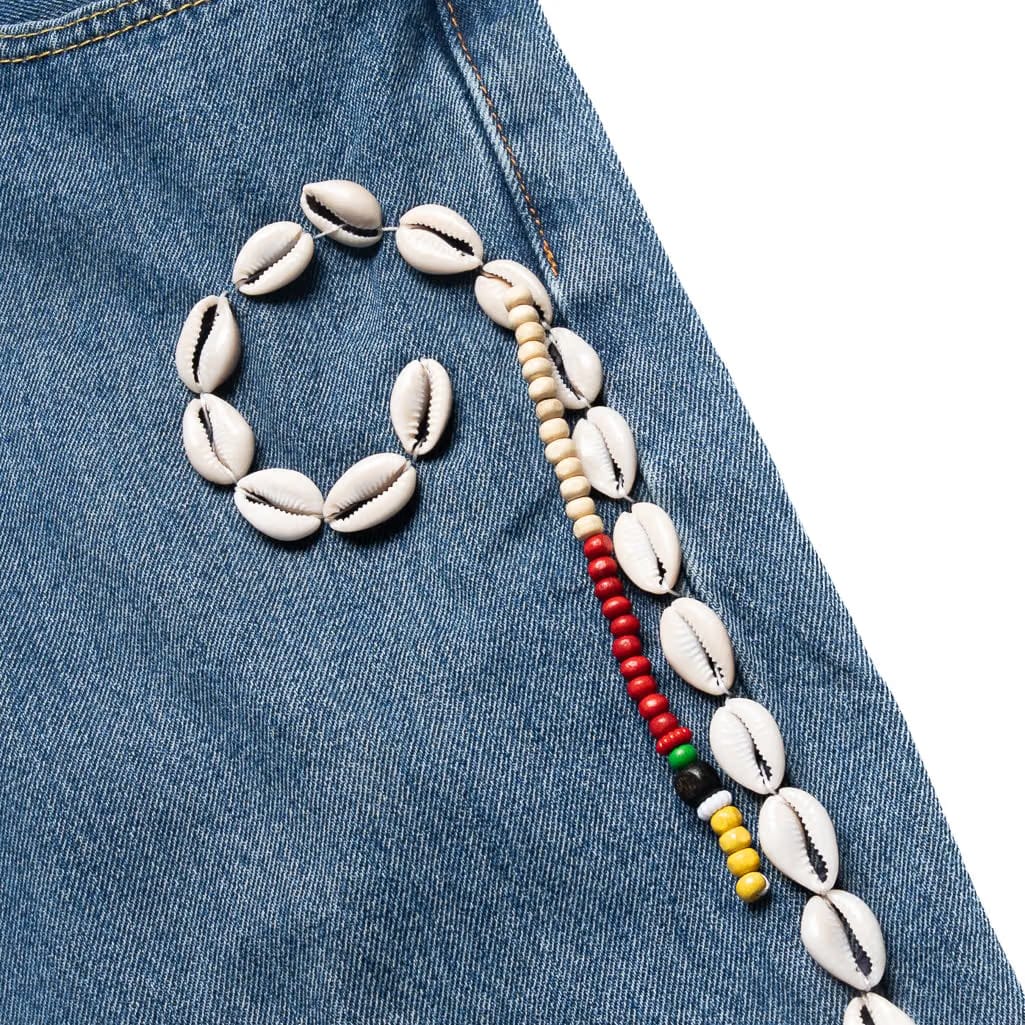 Barriers Worldwide Cowrie Aged Denim Shorts - Indigo