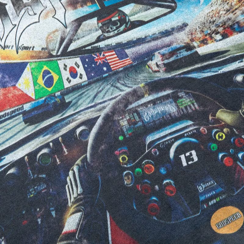 Godspeed New York Drivers Seat Tee - Grey Wash