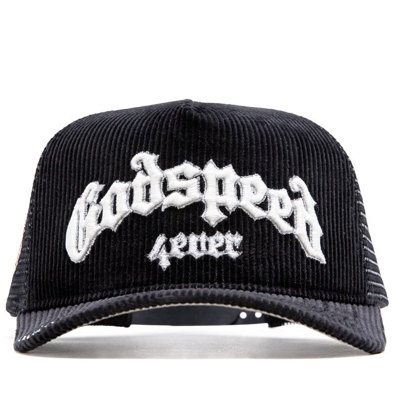 Godspeed New York GS Forever Trucker Hat - Black Corduroy