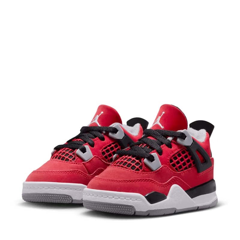 Air Jordan Jordan 4 Retro 'Toro Bravo' (TD) - Fire Red/White