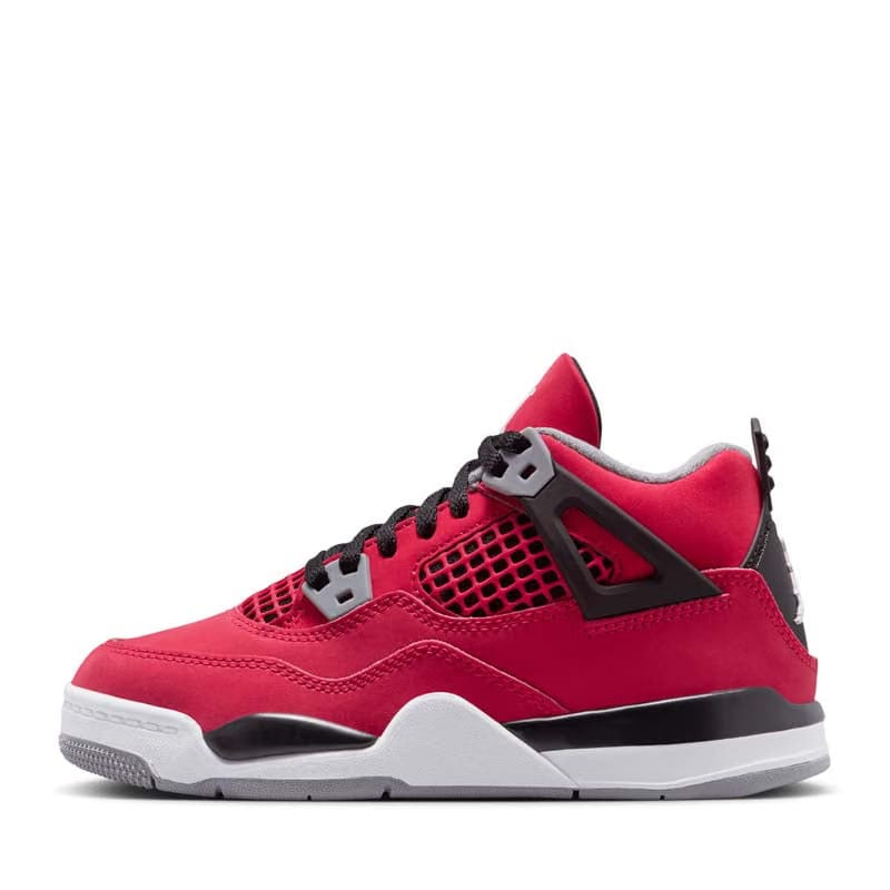 Air Jordan Jordan 4 Retro 'Toro Bravo' (PS) - Fire Red/White