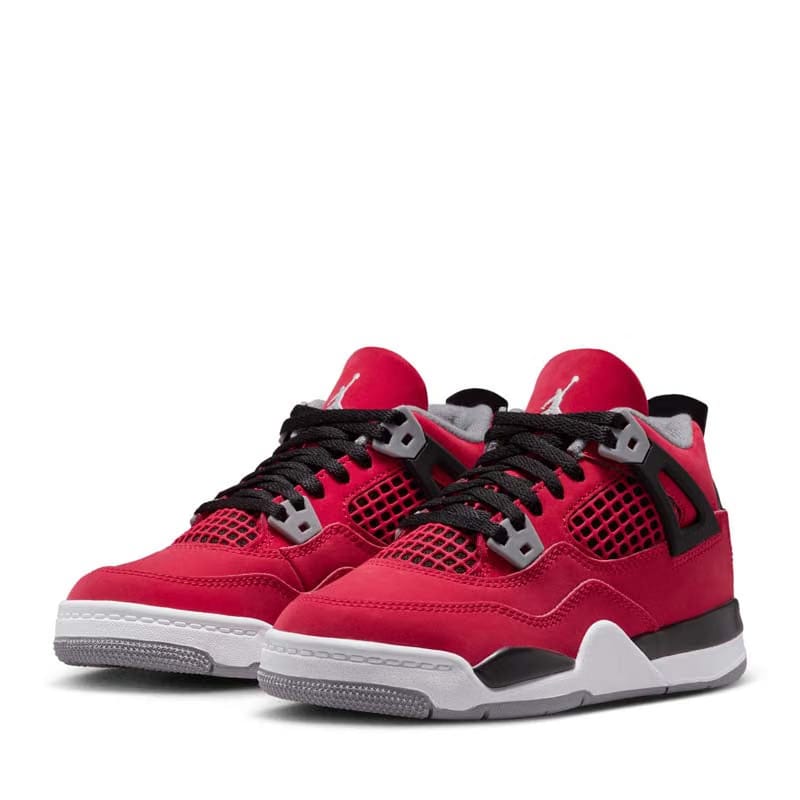 Air Jordan Jordan 4 Retro 'Toro Bravo' (PS) - Fire Red/White