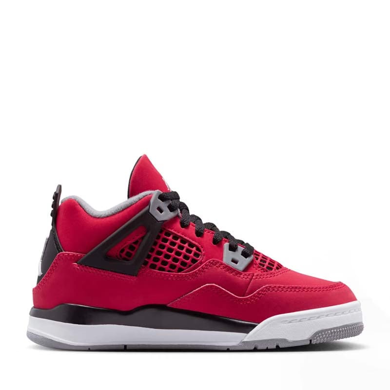 Air Jordan Jordan 4 Retro 'Toro Bravo' (PS) - Fire Red/White