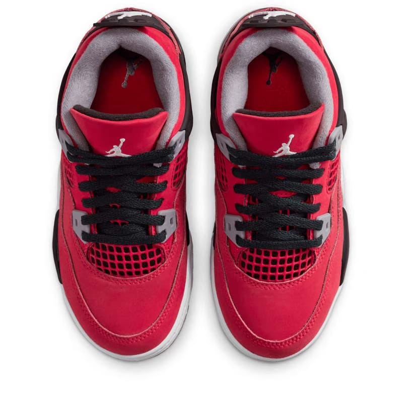 Air Jordan Jordan 4 Retro 'Toro Bravo' (PS) - Fire Red/White