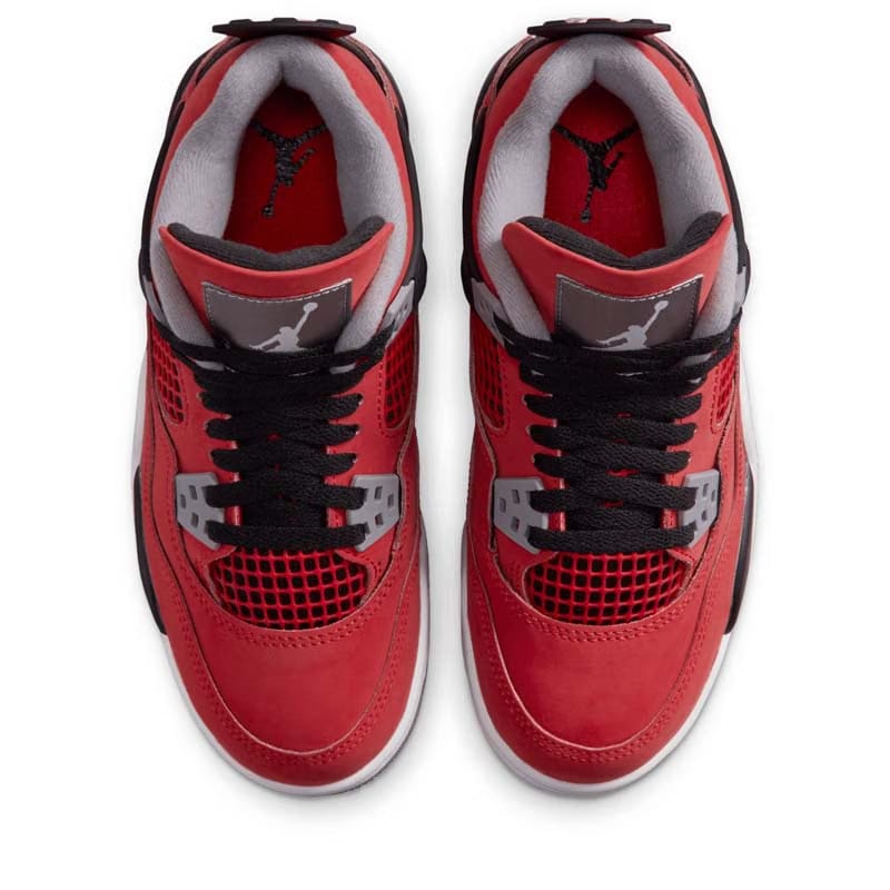 Air Jordan 4 Retro 'Toro Bravo' (GS) - Fire Red/White