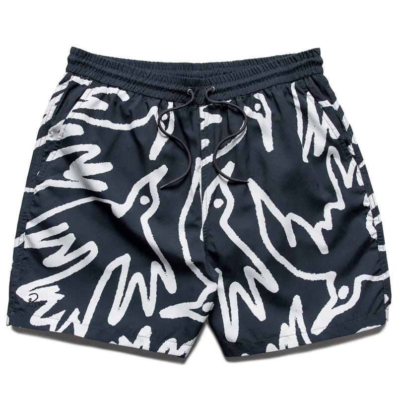Parra Birds Fly Free Swim Shorts - Black