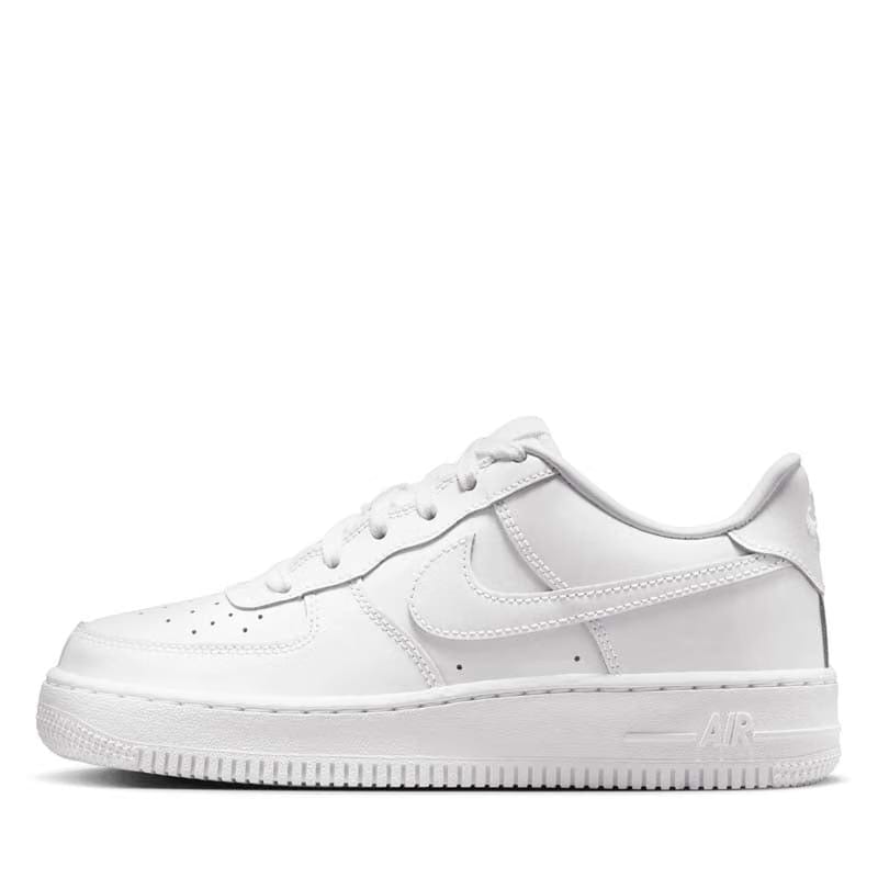 Nike Air Force 1 Low Patent Leather (GS) - White/White