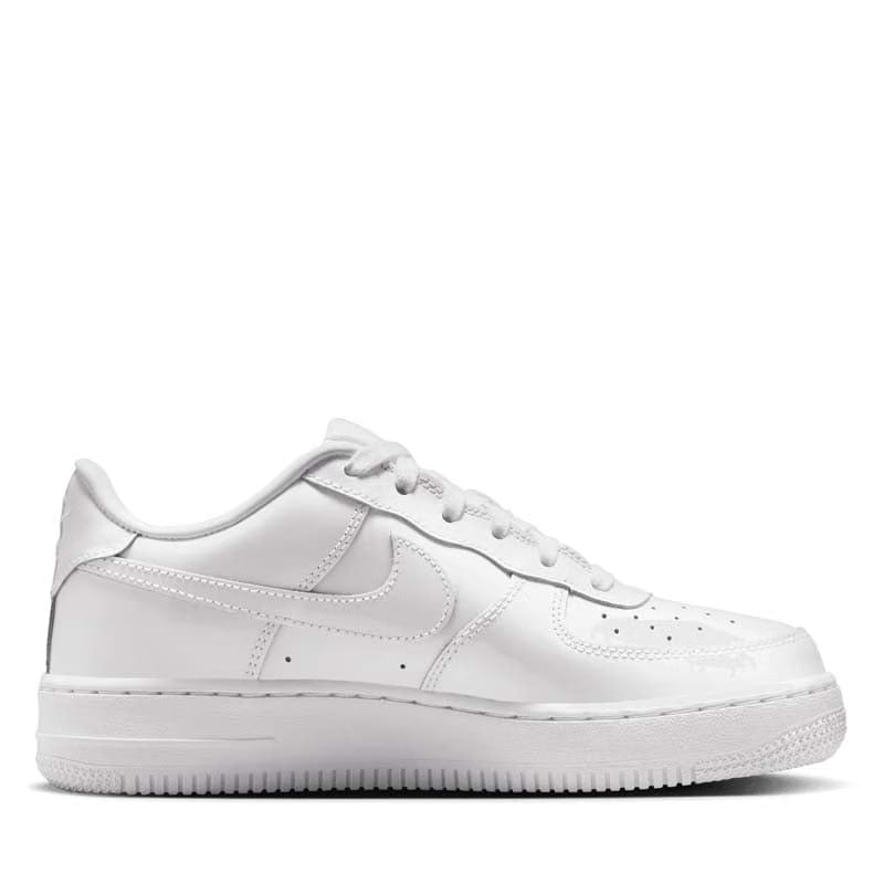 Nike Air Force 1 Low Patent Leather (GS) - White/White