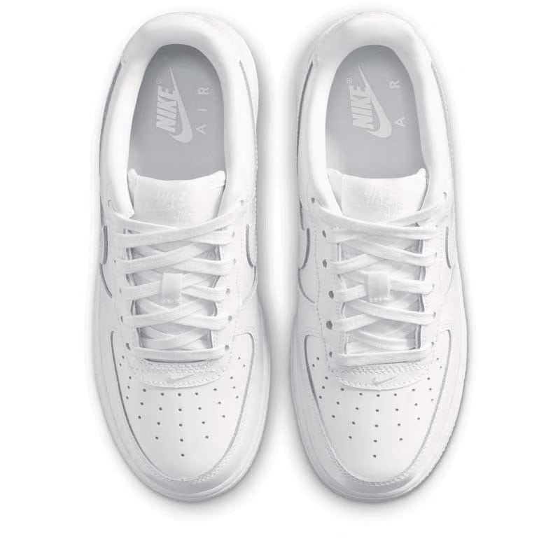 Nike Air Force 1 Low Patent Leather (GS) - White/White