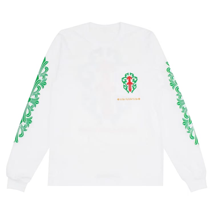Chrome Hearts Los Angeles Exclusive Christmas Pocket Long-Sleeve White