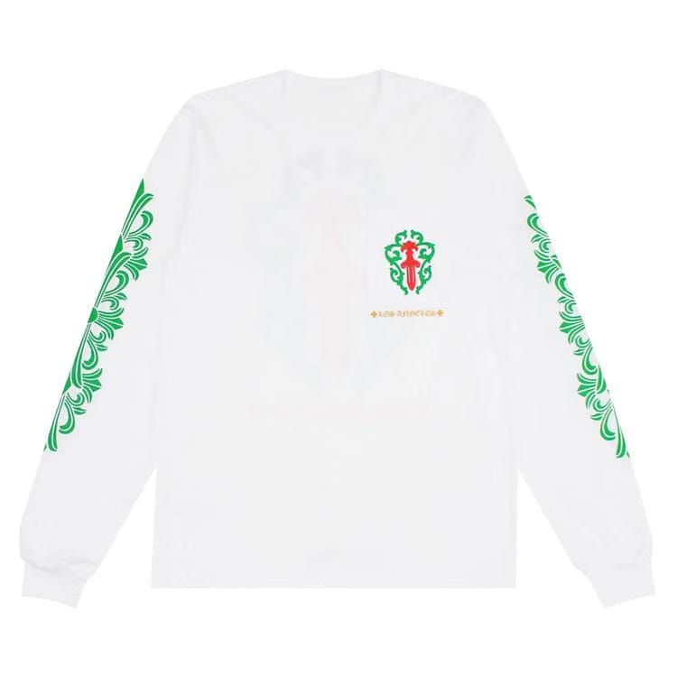 Chrome Hearts Los Angeles Exclusive Christmas Pocket Long-Sleeve White