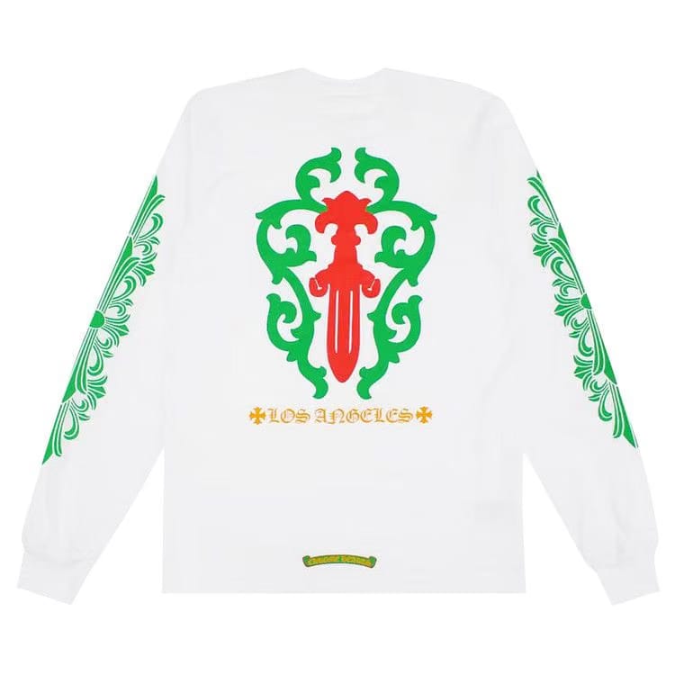 Chrome Hearts Los Angeles Exclusive Christmas Pocket Long-Sleeve White