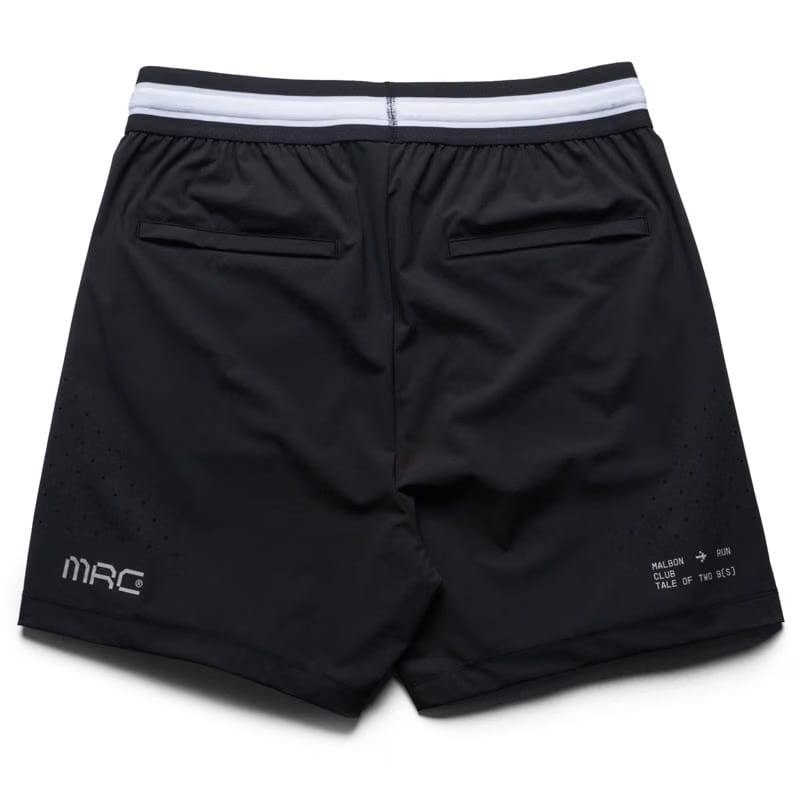 Malbon Golf Malbon Run Club MRC Tech Shorts - Jet Black