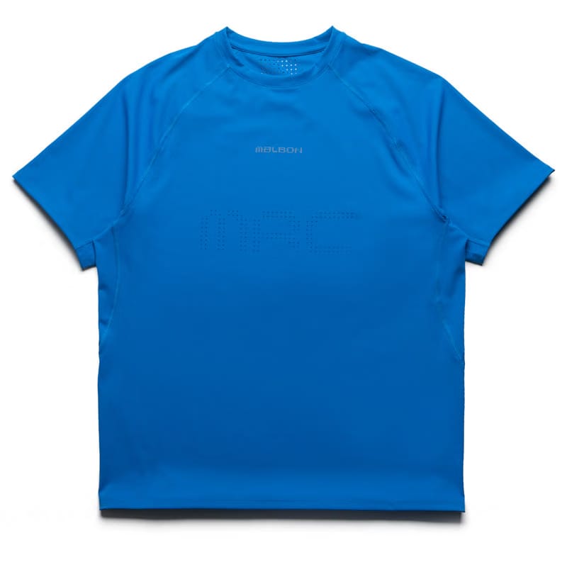 Malbon Golf Malbon Run Club MRC Baselayer Tee - Directoire Blue