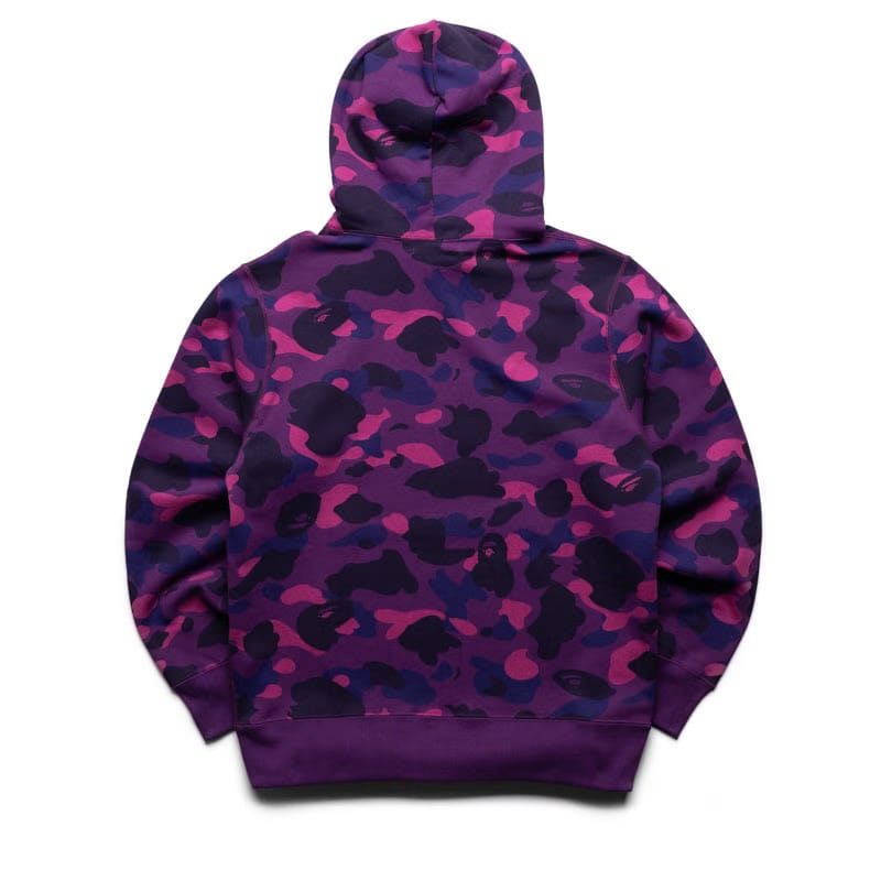 BAPE A Bathing Ape Color Camo Bape Pullover Hoodie - Purple