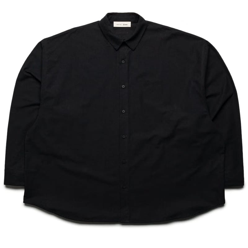 Fear Of God Essentials Signature Button Up Shirt - Black