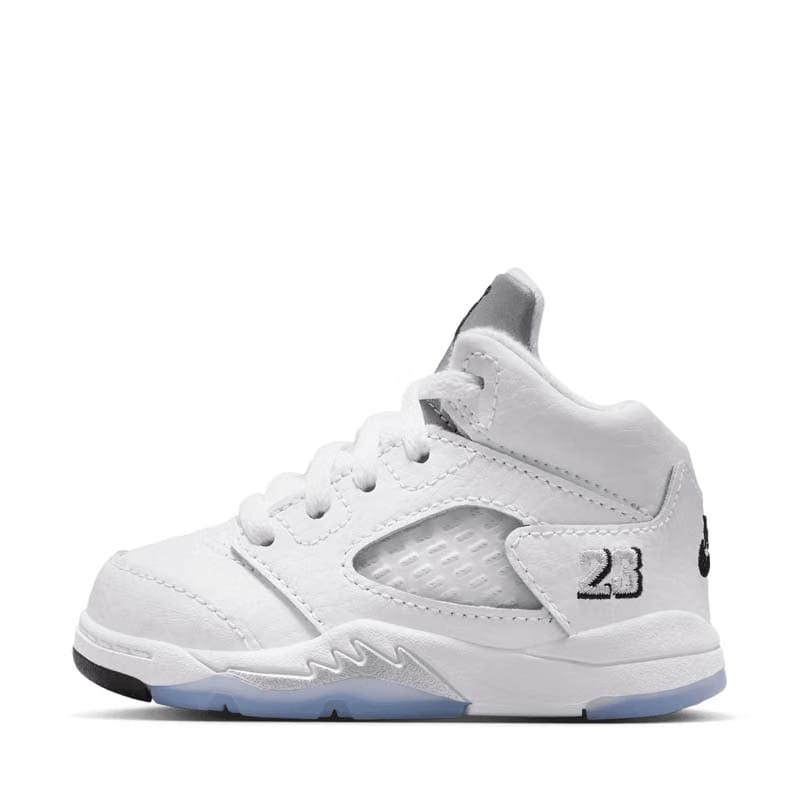 Air Jordan Jordan 5 Retro (TD) - White/Metallic Silver