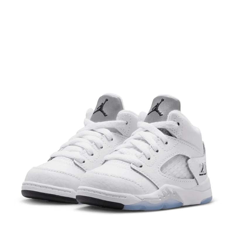 Air Jordan Jordan 5 Retro (TD) - White/Metallic Silver