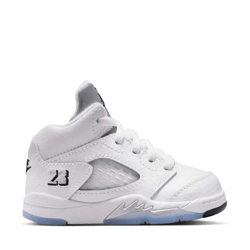 Air Jordan Jordan 5 Retro (TD) - White/Metallic Silver