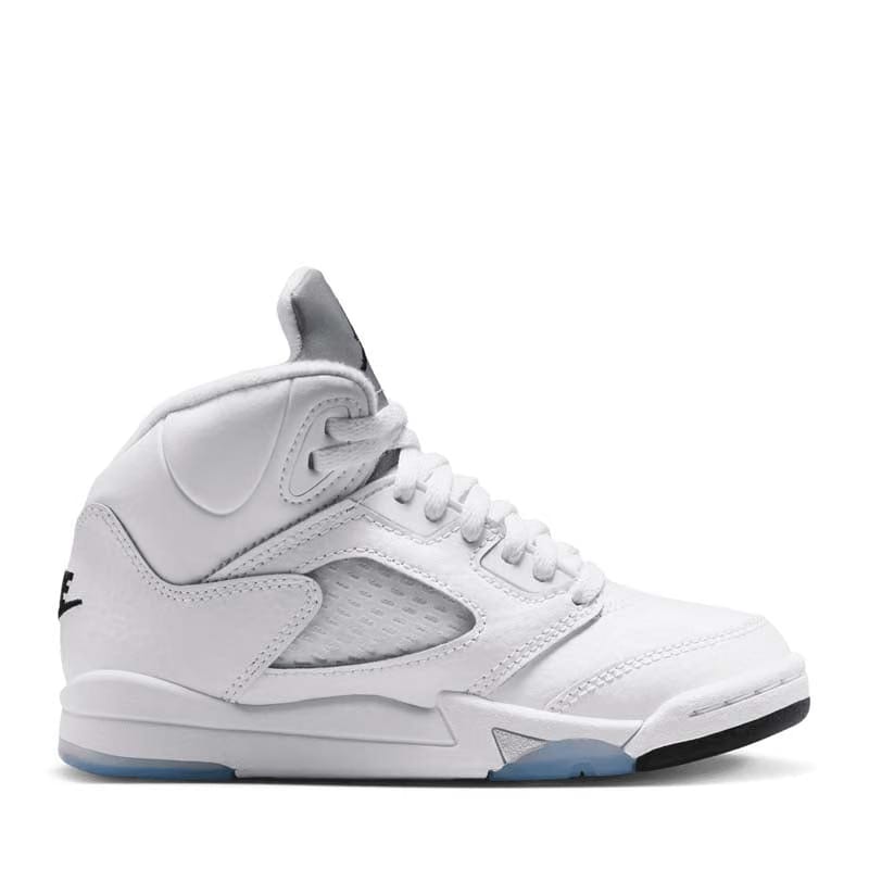 Air Jordan Jordan 5 Retro (PS) - White/Metallic Silver