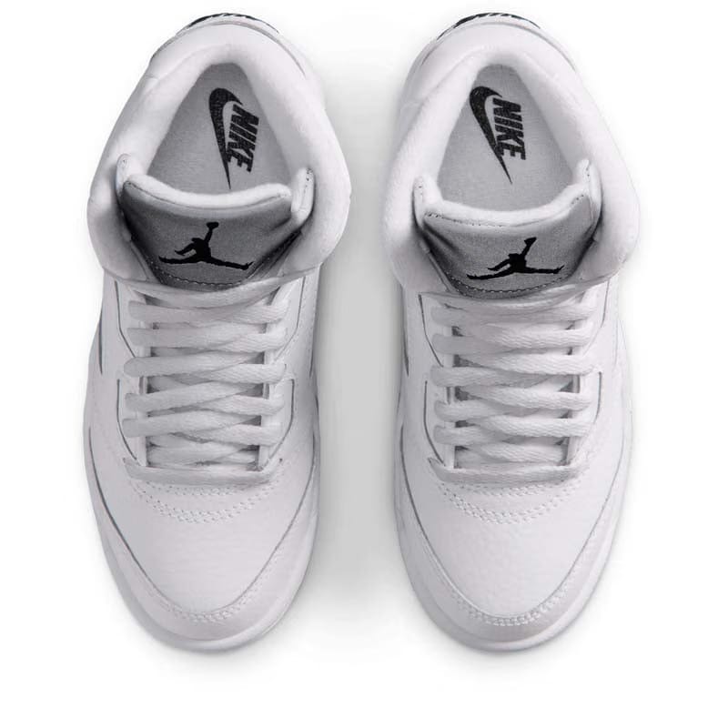 Air Jordan Jordan 5 Retro (PS) - White/Metallic Silver