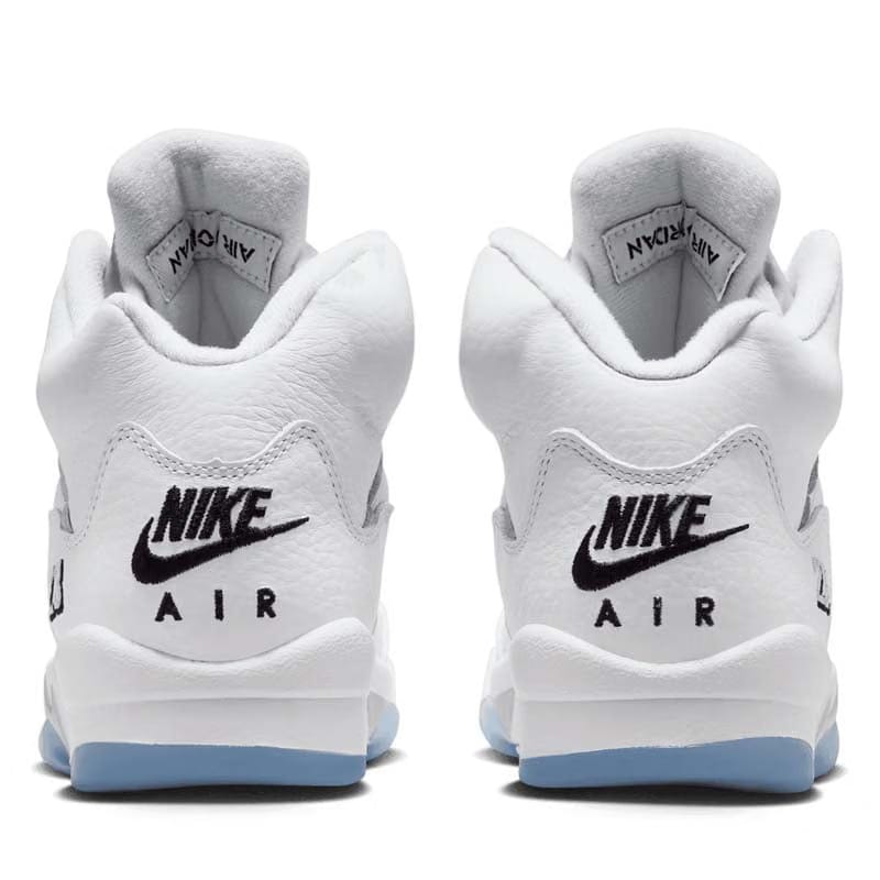 Air Jordan 5 Retro (GS) - White/Metallic Silver