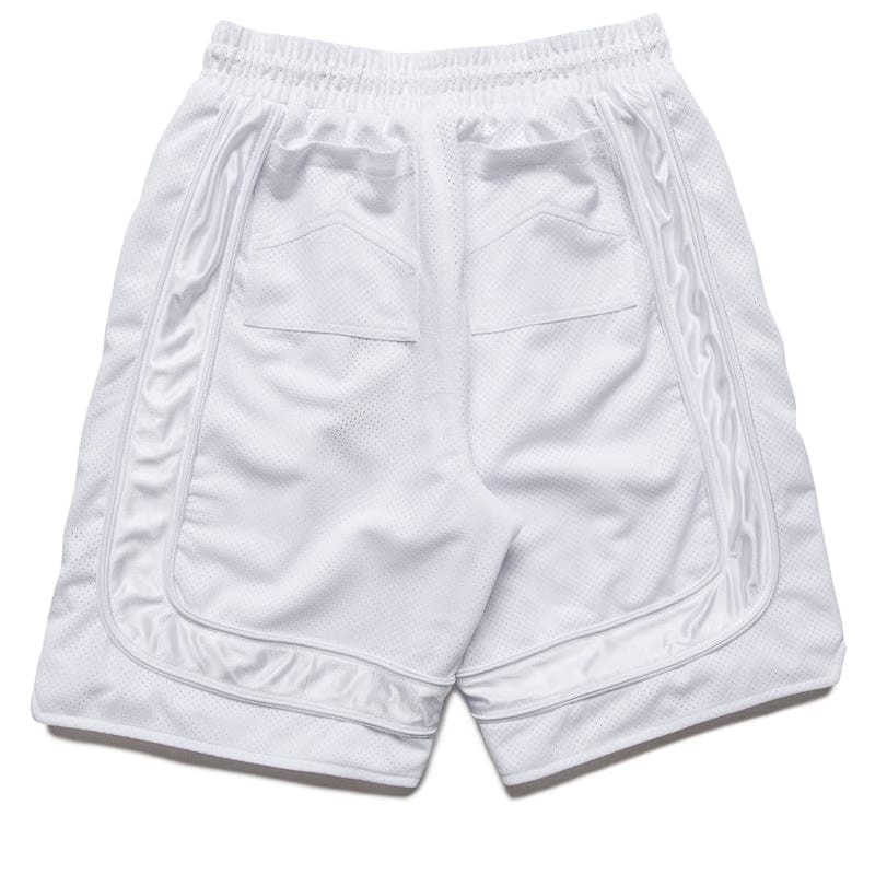 Rhude Mesh Piping Baggy Track Shorts - White/White