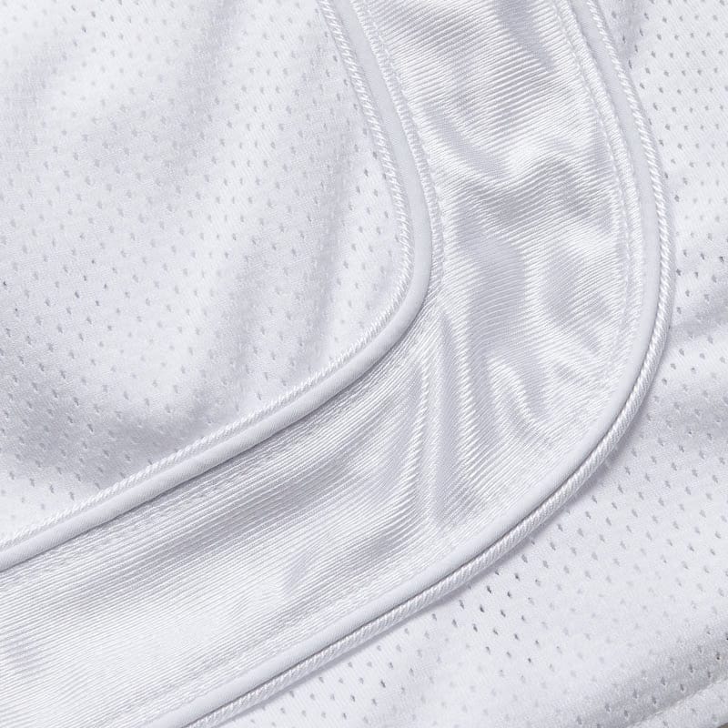 Rhude Mesh Piping Baggy Track Shorts - White/White