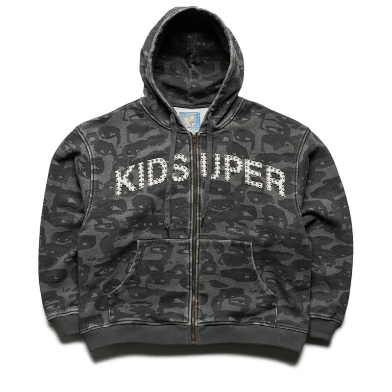 KidSuper Face Camo Hoodie - Black