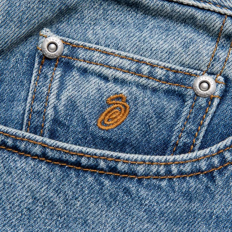 Stussy Big Ol Jeans - Indigo Stone Wash