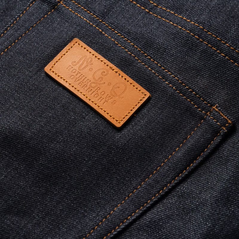 Nothing Grows Overnight Growth Selvedge Jeans - Raw Indigo