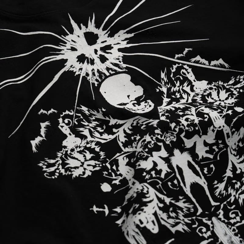 Revenge Shrine Tee - Black/White