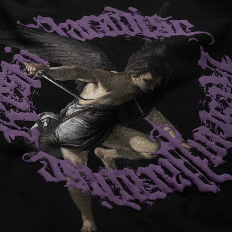 Revenge St. Michael Tee - Black/Purple