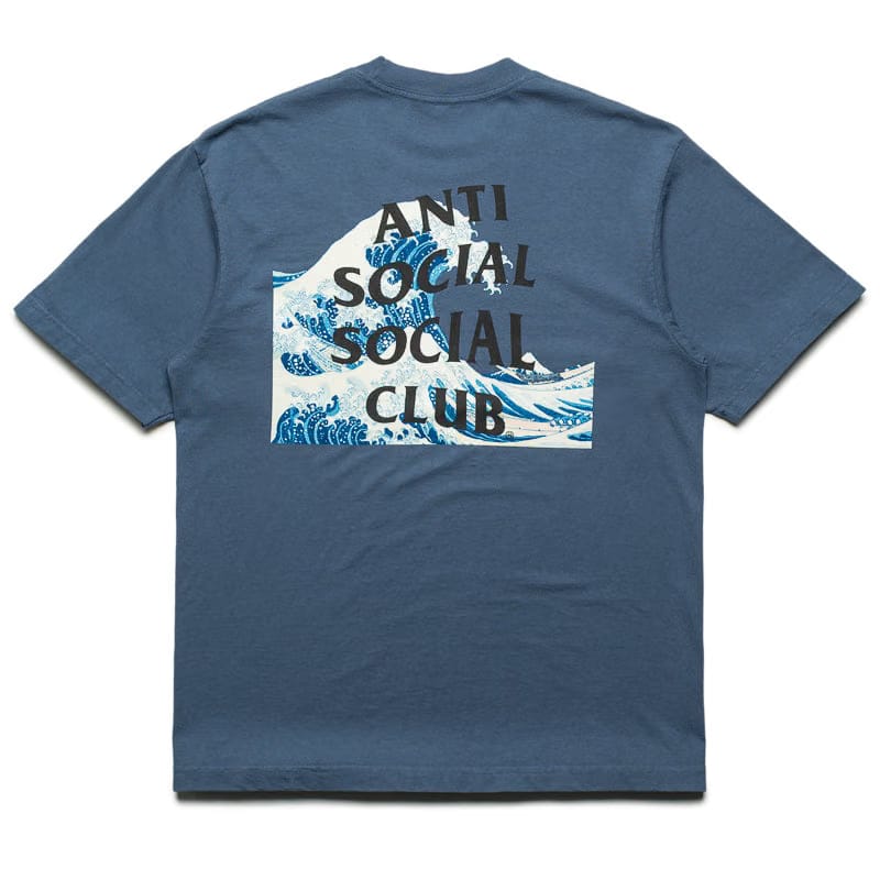 Anti Social Social Club Tonkatsu The Great Wave Tee - Indigo