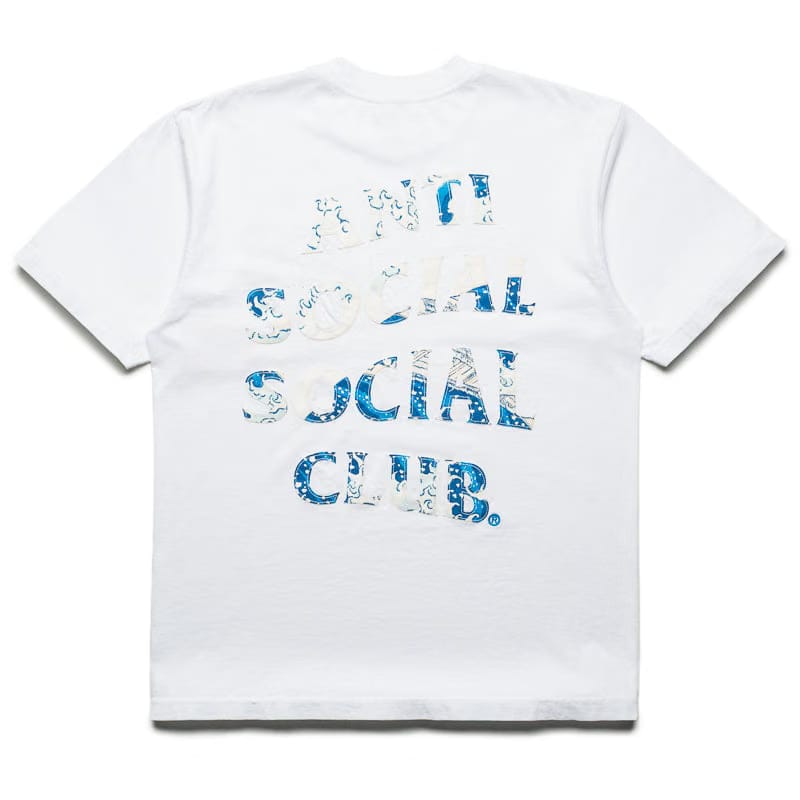 Anti Social Social Club Tonkatsu Boro Wave Tee - White