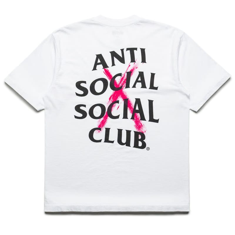 Anti Social Social Club Cancelled Hand Painted Tee - White