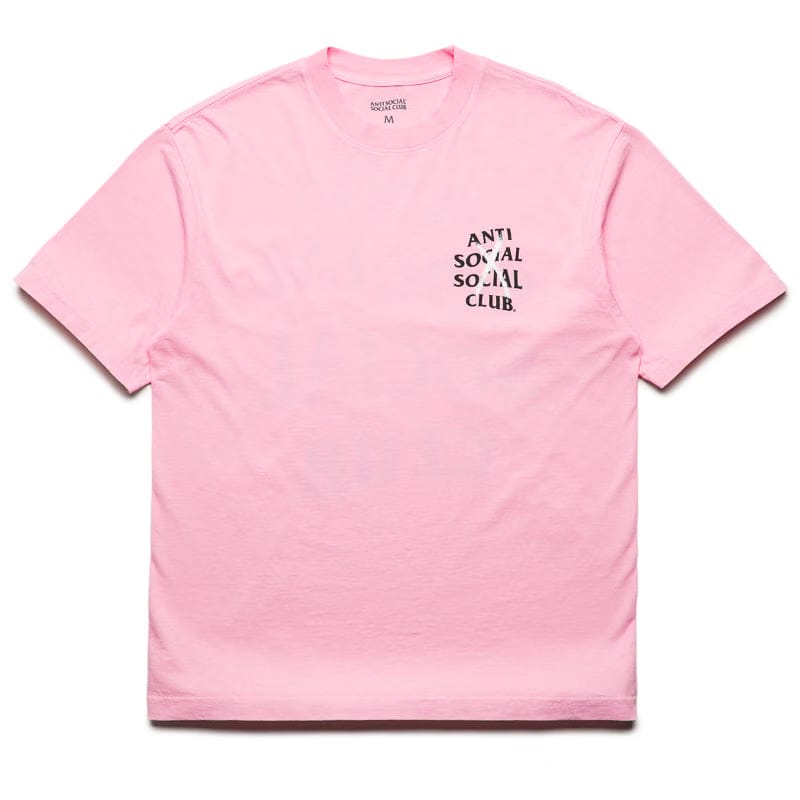 Anti Social Social Club Cancelled Hand Painted Tee - Pink