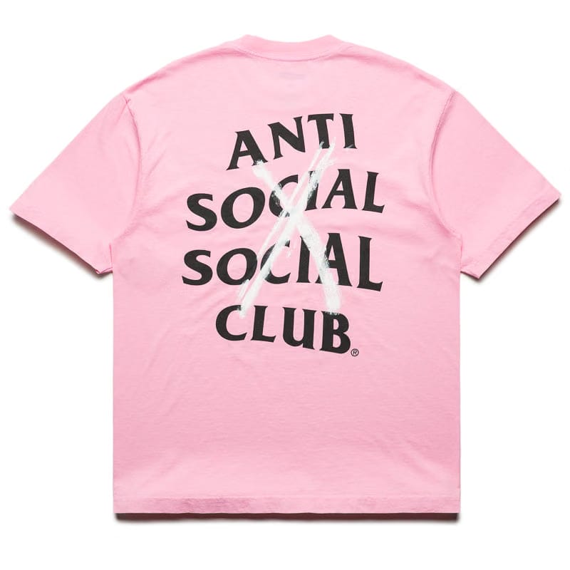 Anti Social Social Club Cancelled Hand Painted Tee - Pink