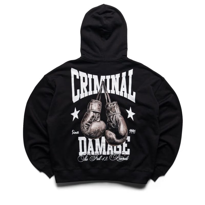 Criminal Damage Boxing Gym Hoodie - Black