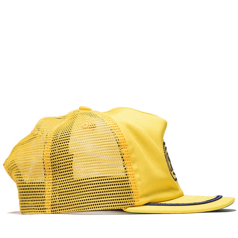 Rhude Patch Trucker Hat - Yellow/Navy