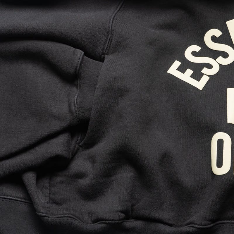 Fear of God Essentials Women's Fear Of God Essentials Campus 90's Cropped Raglan Hoodie - Faded Black