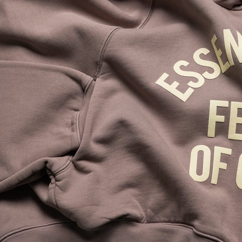 Fear of God Essentials Women's Fear Of God Essentials Campus 90's Cropped Raglan Hoodie - Faded Mauve